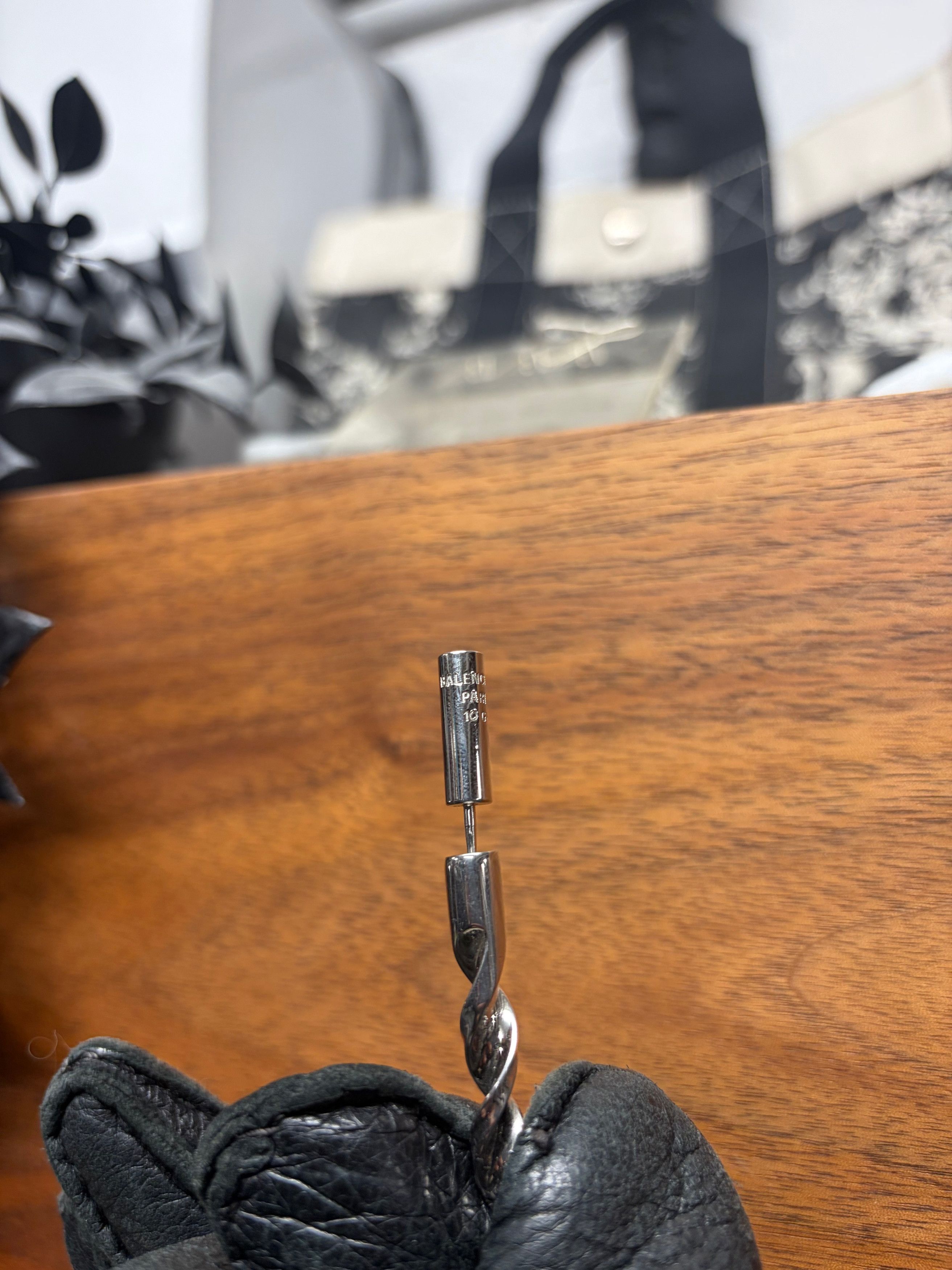 Balenciaga Balenciaga ‘City Drill’ Drillbit Earring Size ONE SIZE - 3 Thumbnail