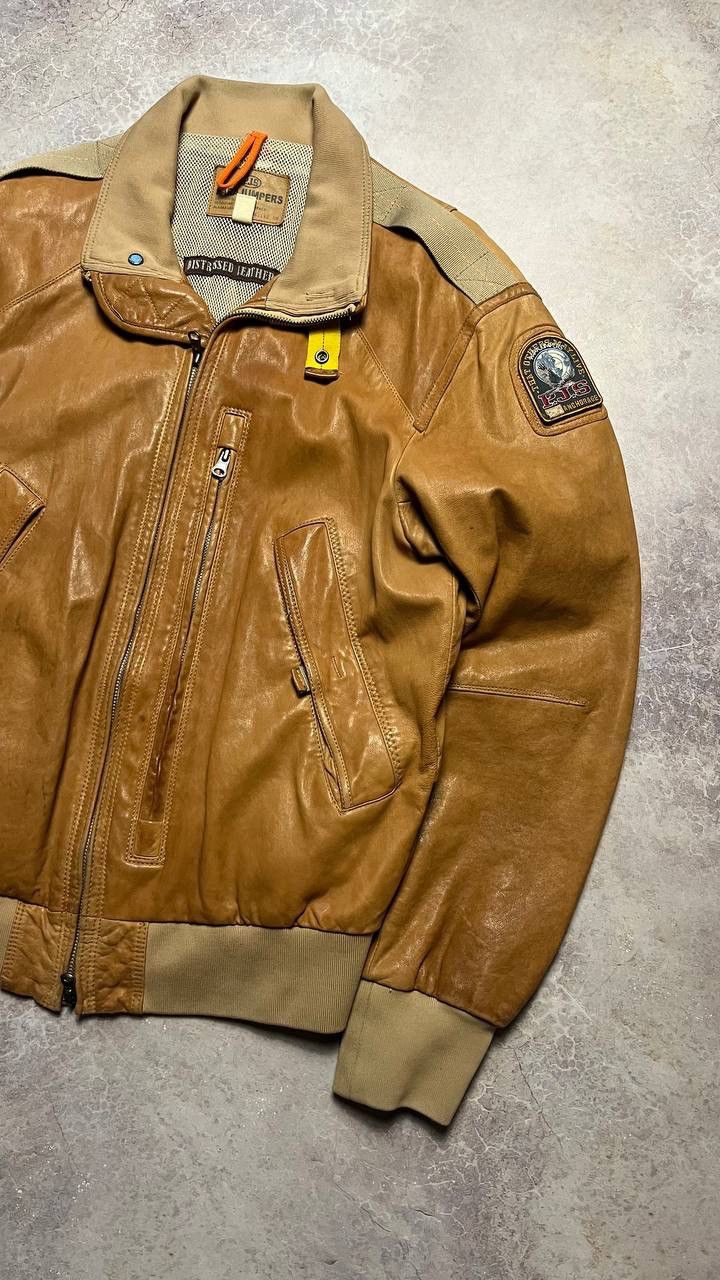 Parajumpers Parajumpers Leather Jacket Designer Premium Italian Aviator Size US XL / EU 56 / 4 - 2 Thumbnail