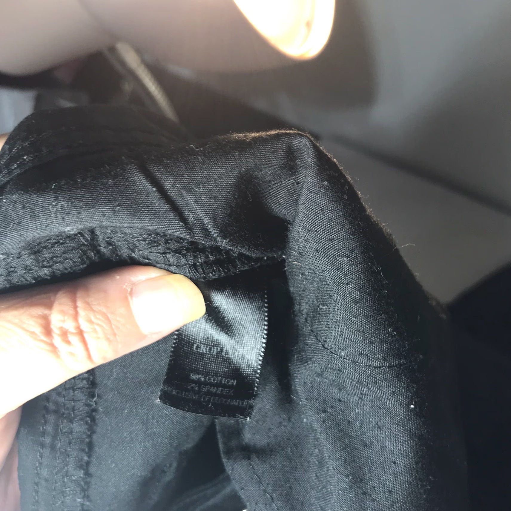 White House Black Market White House Black Market Cargo Pants Cropped Women Size 8 Black Cotton Spandex Straight Fall Summer Clothing Size 30" / US 8 / IT 44 - 5 Thumbnail