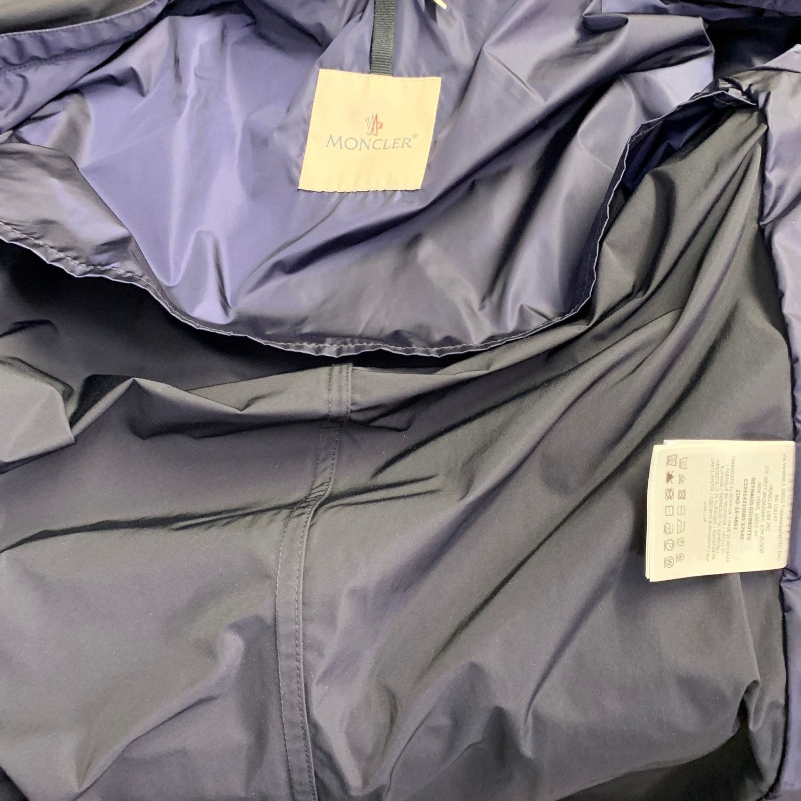 Moncler MONCLER Reynaud Black Navy Polyamide Zip Snaps Coat Size US M / EU 48-50 / 2 - 7 Thumbnail