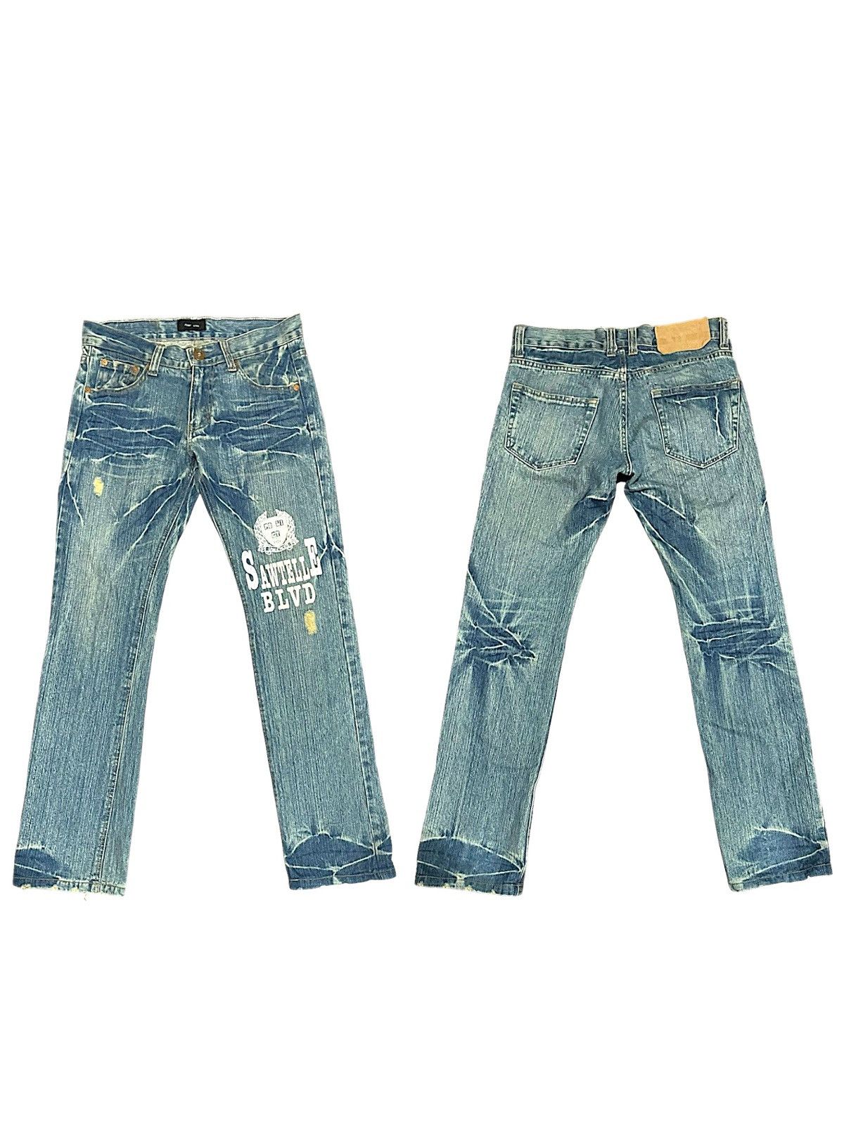 Hysteric Glamour Japanese Point Loma Sawtelle BLVD Stonewash Jeans Size US 32 / EU 48 - 1 Thumbnail