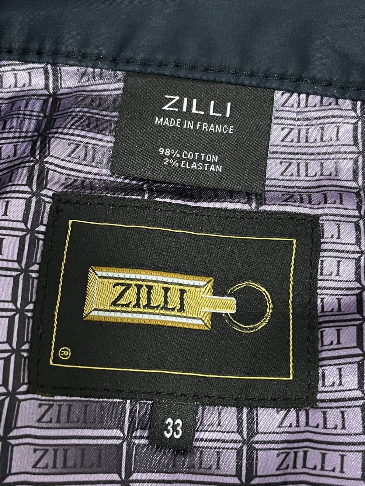 Zilli Zilli Mens Cotton Light Navy Chino Pants Size US 33 - 7 Thumbnail