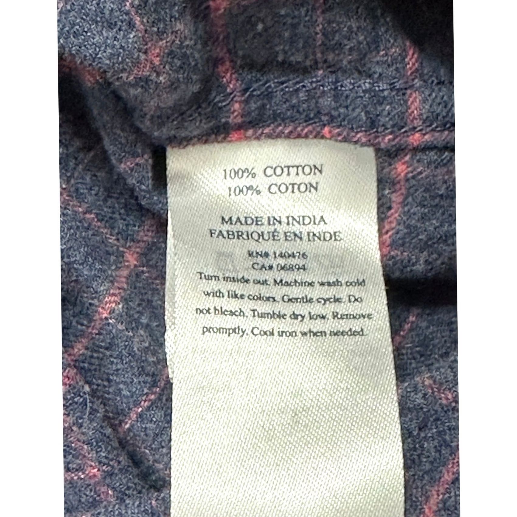 Faherty FAHERTY Mens Blue Pink Plaid Stretch Flannel Shirt Size Large Size US L / EU 52-54 / 3 - 6 Thumbnail