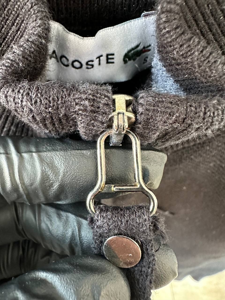 Lacoste Lacoste Full Zip Sweater Waffle Knit France Vintage 90s Size US S / EU 44-46 / 1 - 11 Thumbnail