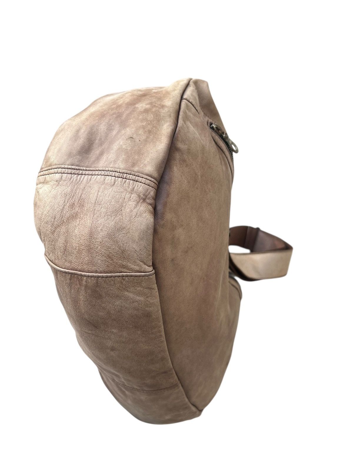 Leather Vintage Sazaby Japan RiRi Zip Patina Leather Banana Bag Size ONE SIZE - 15 Thumbnail