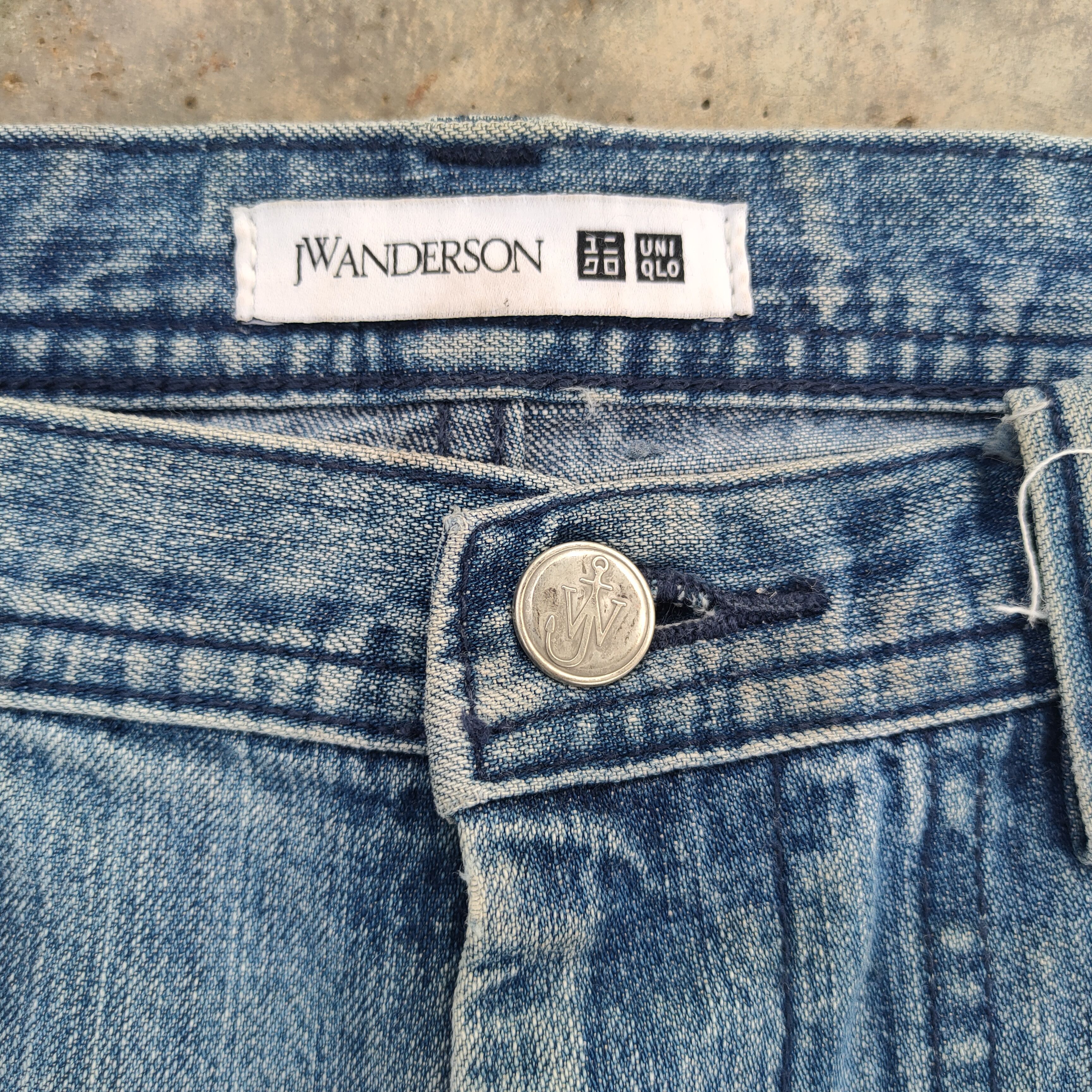 JW Anderson × Uniqlo J.W.ANDERSON x UNIQLO FADED RUSTY DIRTY JEANS DENIM PANTS Size US 30 / EU 46 - 5 Thumbnail
