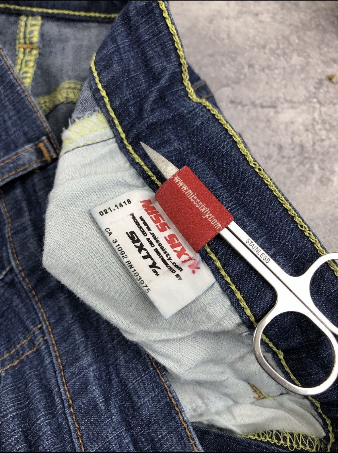 Miss Sixty MISS SIXTY Vintage 29 Size Flared Streetwear Avantgarde Y2k Size 29" - 17 Thumbnail