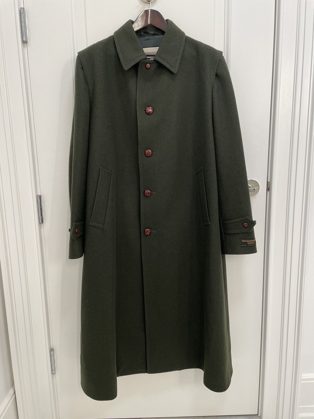 Gucci Gucci Runway Wool Military Coat Size US L / EU 52-54 / 3 - 1 Thumbnail