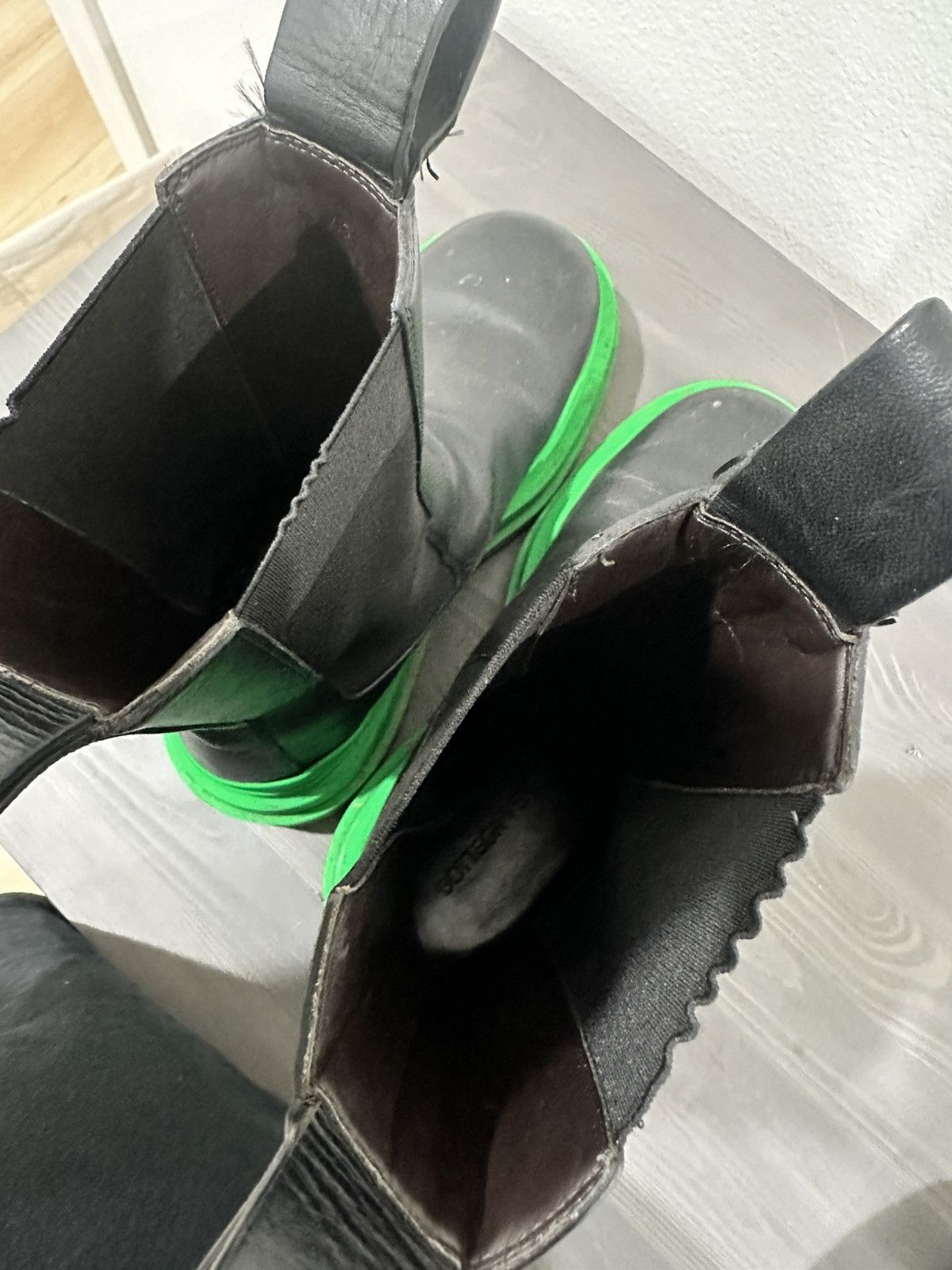 Bottega Veneta Bottega Veneta Black and Green Tire Boots Size US 10 / EU 43 - 12 Thumbnail