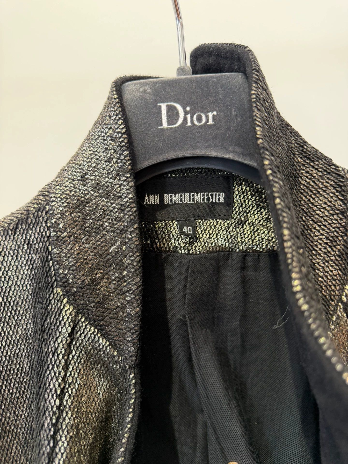Ann Demeulemeester Ann demeulemeester metallic short jacket Size S / US 4 / IT 40 - 6 Thumbnail