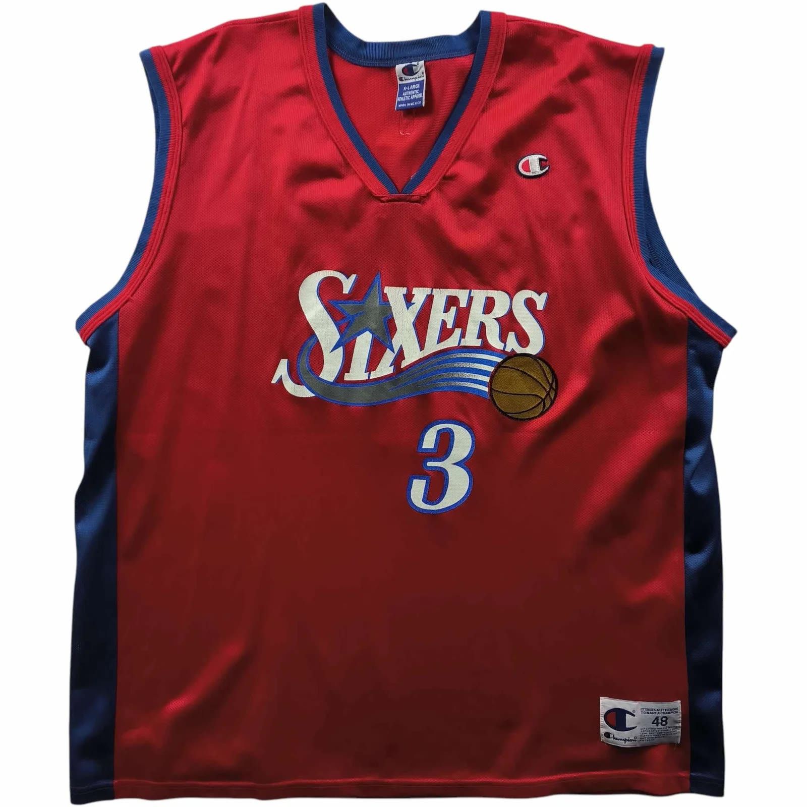 Champion Philadelphia 76ers Allen Iverson alternate NBA jersey 48 Size US XL / EU 56 / 4 - 1 Thumbnail