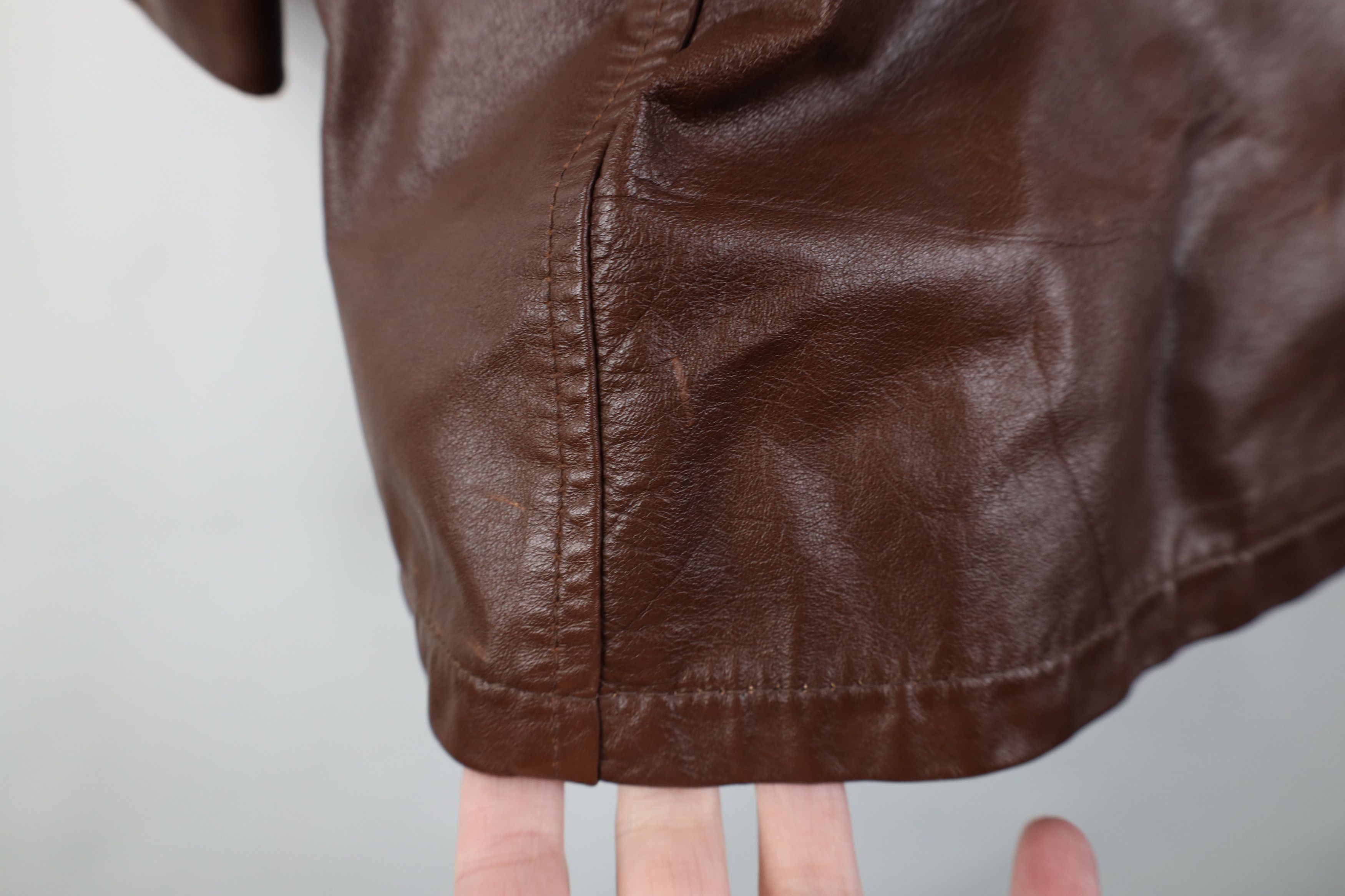 Vintage Vintage 70s Streetwear Full Button Collared Jacket Brown USA Size US L / EU 52-54 / 3 - 13 Thumbnail