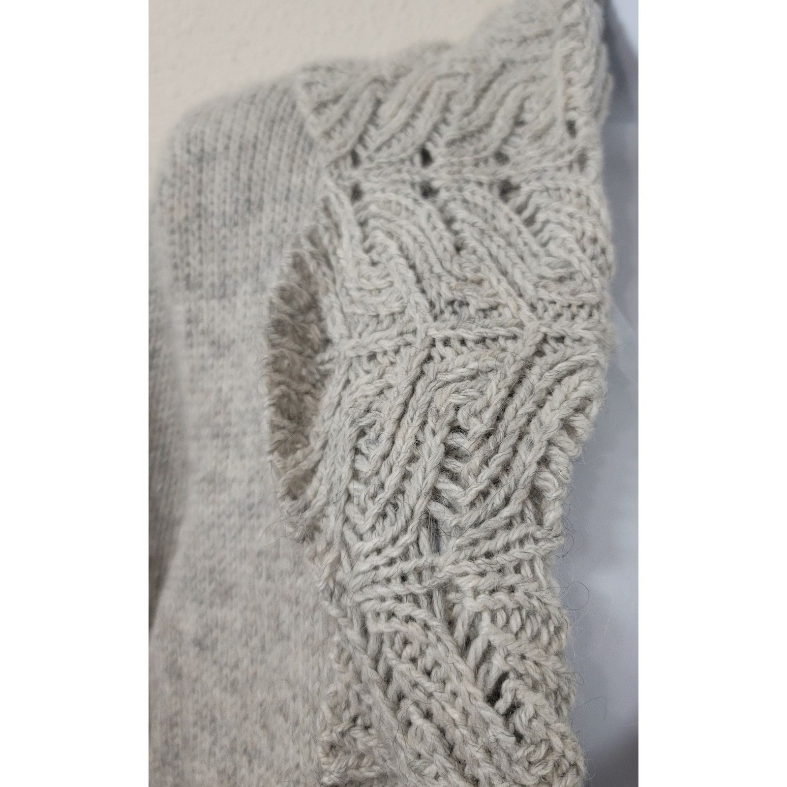 Other Monterey Bay Gray Open Front Cropped Cardigan Sweater PL Size L / US 10 / IT 46 - 7 Thumbnail