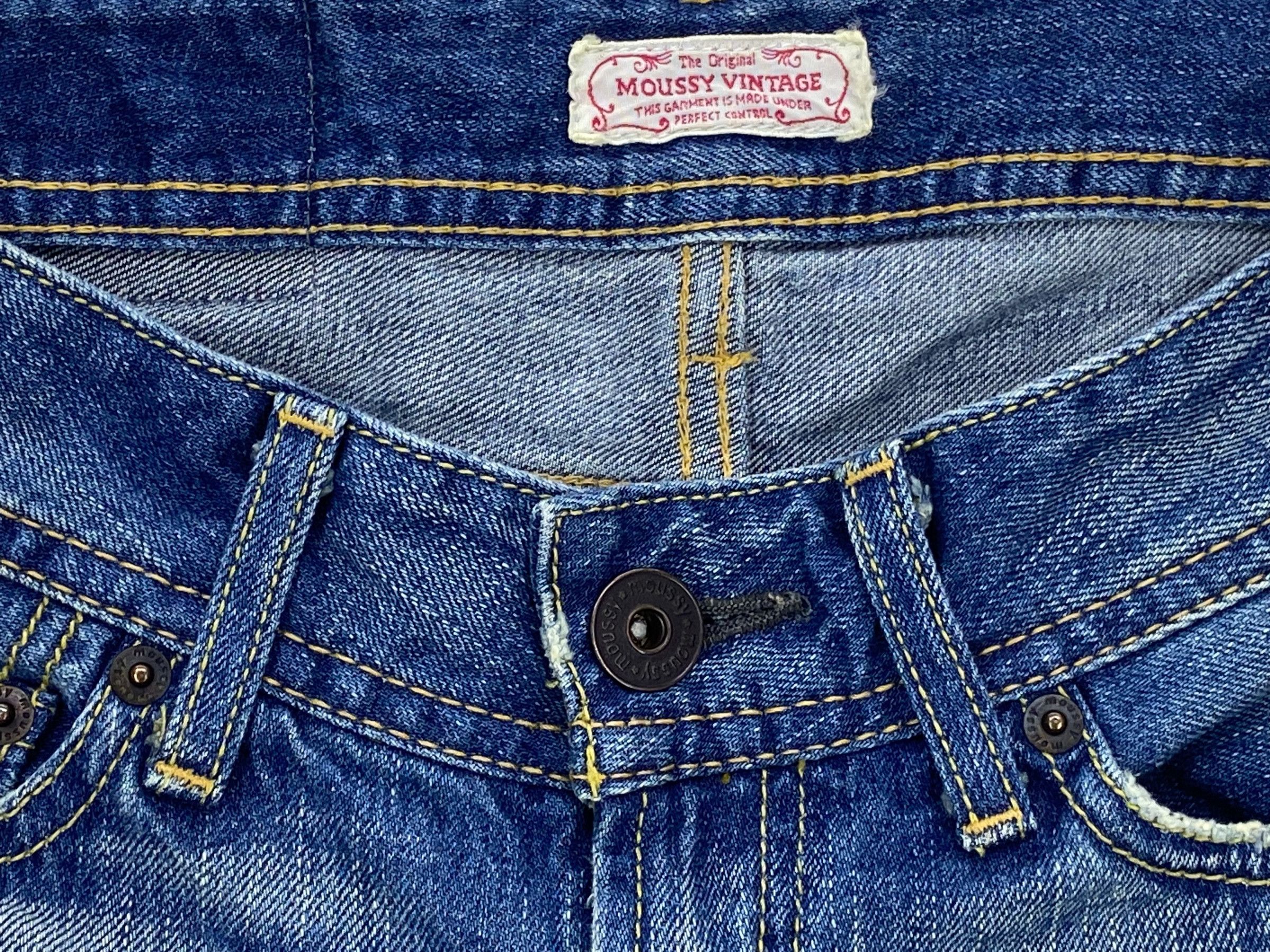 Japanese Brand × MOUSSY Moussy Japan Low Rise Loose Wide Leg Jeans Size 25" / US 0 / IT 36 - 8 Thumbnail