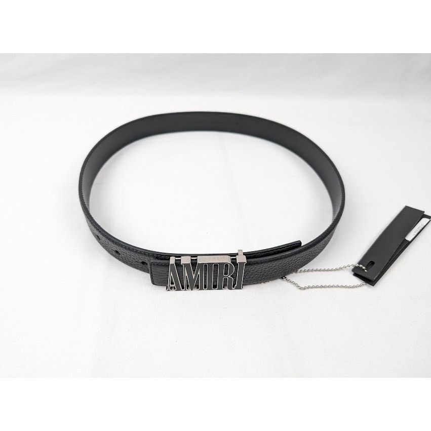 Amiri o1rshd1 Size: 70 / Pebbled Enamel Belt in Black Size 26 - 11 Thumbnail
