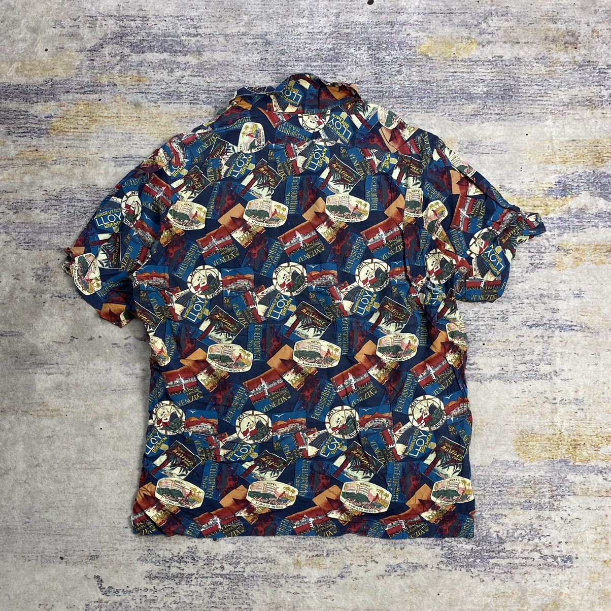 Polo Ralph Lauren × Vintage vintage 90s Polo ralph lauren overprint rayon shirt Size US XL / EU 56 / 4 - 2 Thumbnail