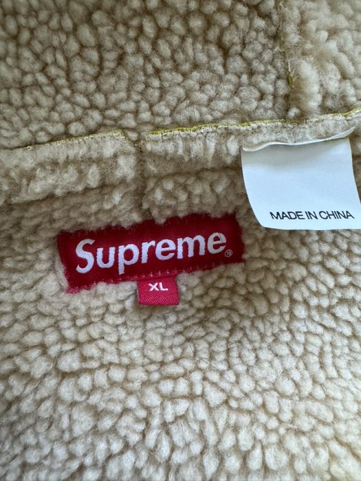 Supreme Supreme Faux Shearling Hooded Jacket | Grailed