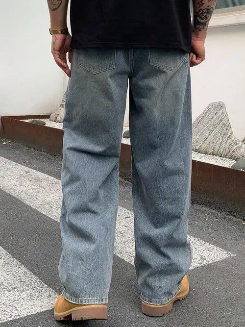 Vintage Washed Baggy Jeans