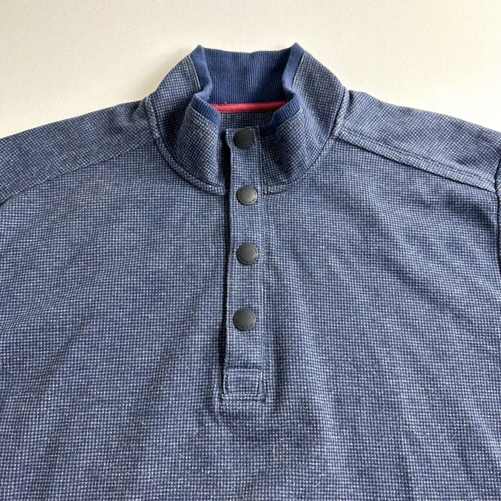 Tommy Bahama Tommy Bahama Quarter 1/4 Snap Pullover Sweater Blue Mens Large Casual Shirt Size US L / EU 52-54 / 3 - 3 Thumbnail