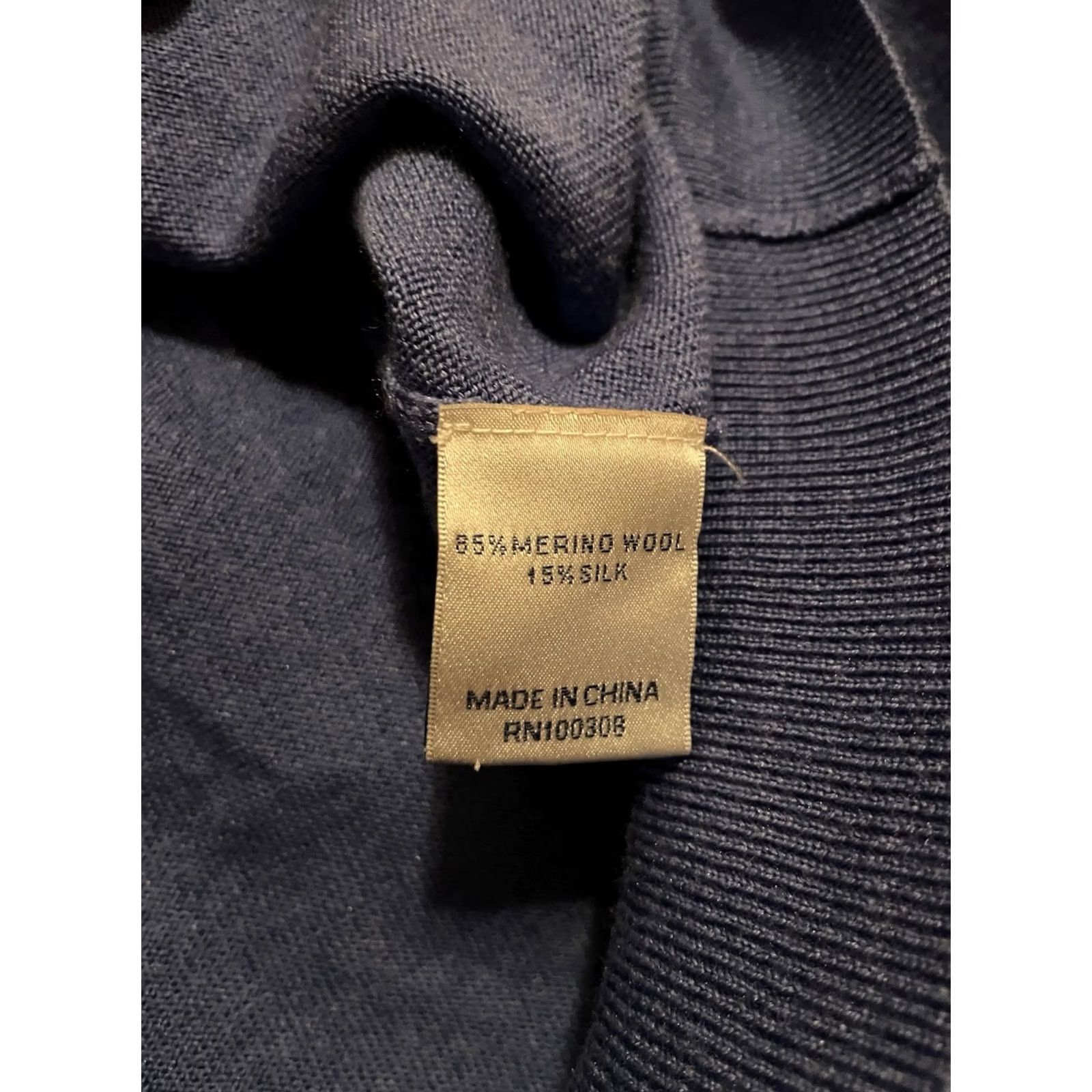 Peter Millar Peter Millar Sweater Mens XL Blue Soft Merino Wool Silk Neck Pullover D355 Size US XL / EU 56 / 4 - 4 Thumbnail