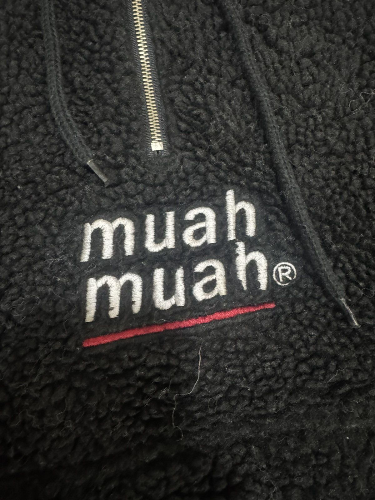 Japanese Brand × Vintage Vintage Muah muah Sherpa hoodie Size US L / EU 52-54 / 3 - 3 Thumbnail