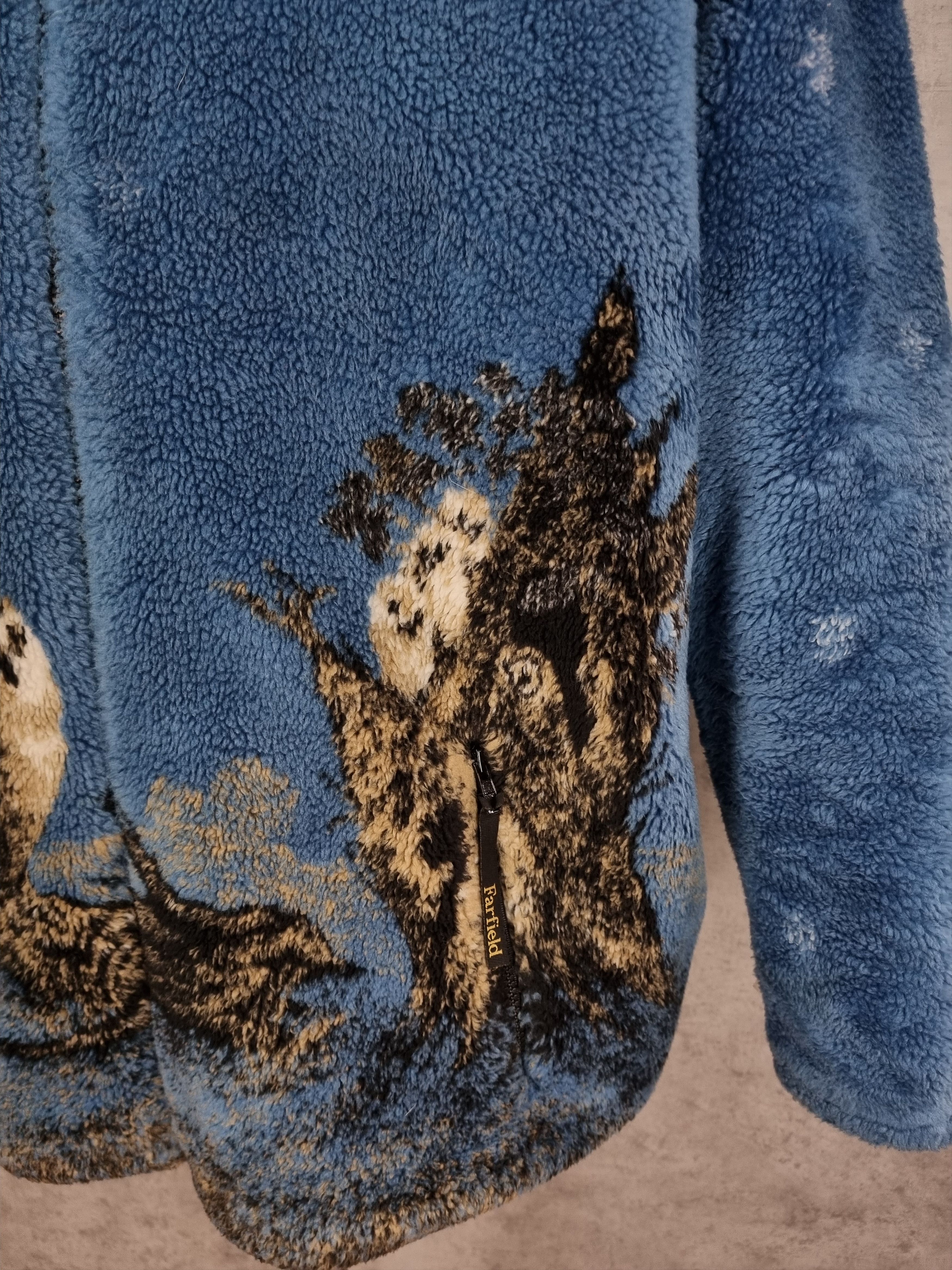 Vintage Owl Family Print Vintage Fleece Size US XL / EU 56 / 4 - 16 Thumbnail
