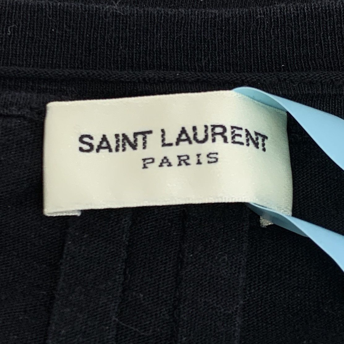 Saint Laurent Paris Saint Laurent Black Shark Print Short Sleeve T-Shirt K26WX Size L / US 10 / IT 46 - 8 Thumbnail