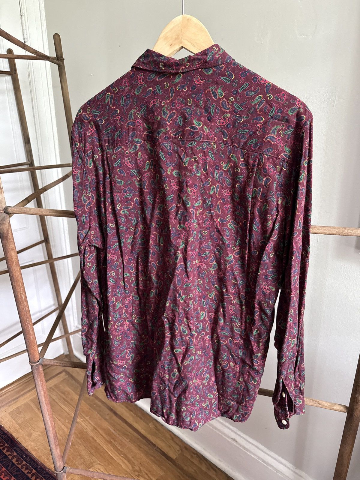 Gitman Bros. Vintage × Opening Ceremony Paisley rayon button up Size US M / EU 48-50 / 2 - 3 Thumbnail