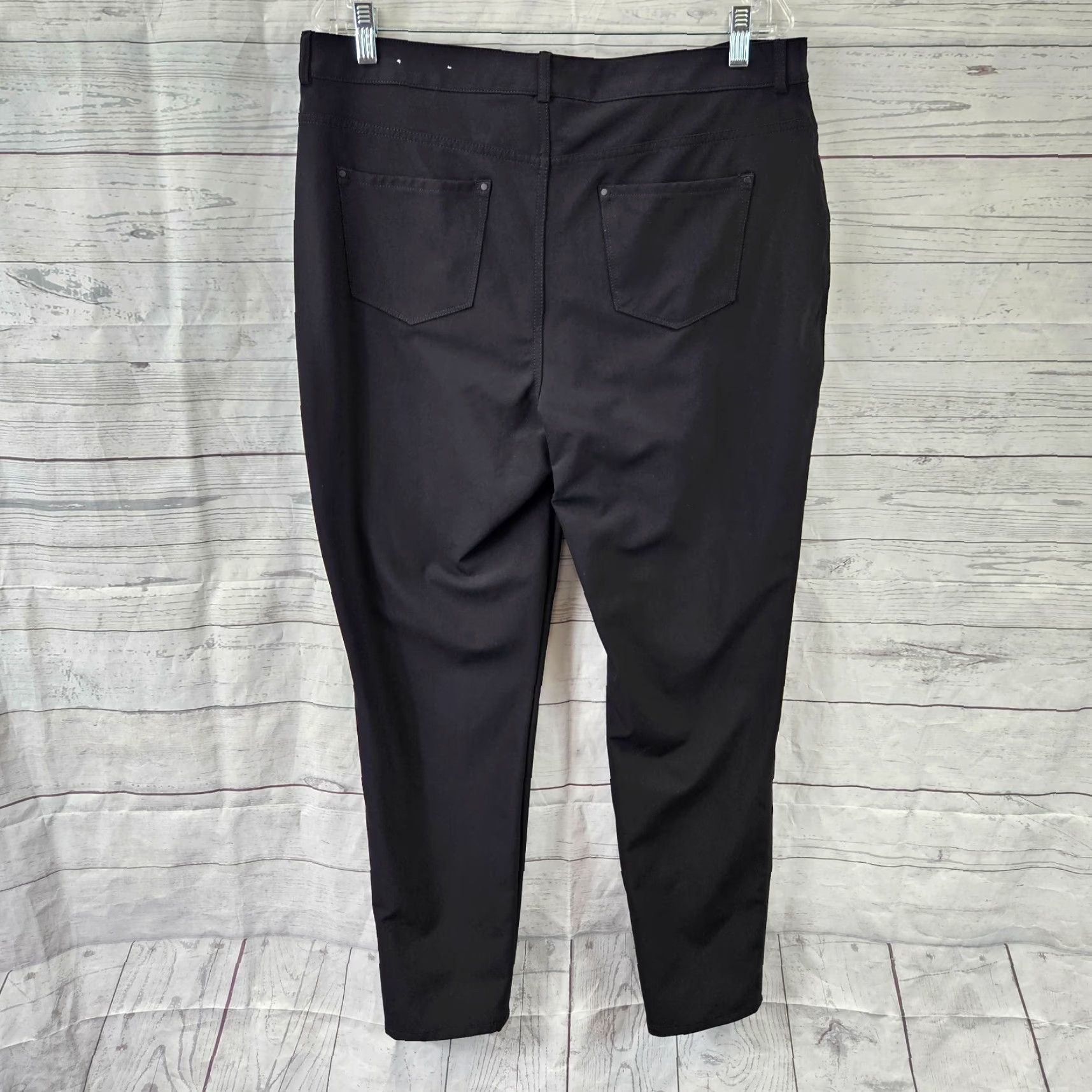 Vintage VINTAGE Chico's Womens Tech Stretch Slim Ankle Pants Sz 14 Black High Rise Womens Slim Ankle Stretch Nylon Spandex 18" Waist 28" Inseam 11.5" Rise Size 36" / US 14 / IT 50 - 3 Thumbnail