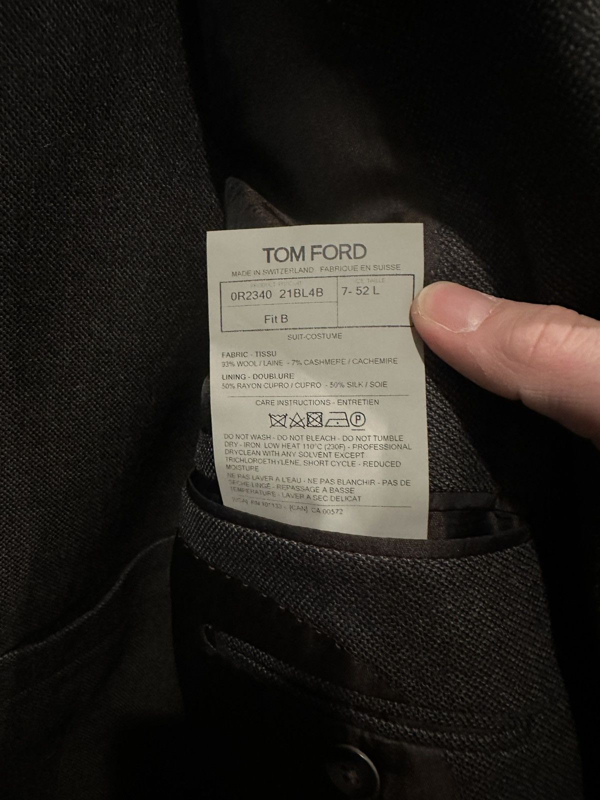 Tom Ford Tom Ford Regency 3pc Suit Size 52L/41L Size 52L - 5 Thumbnail