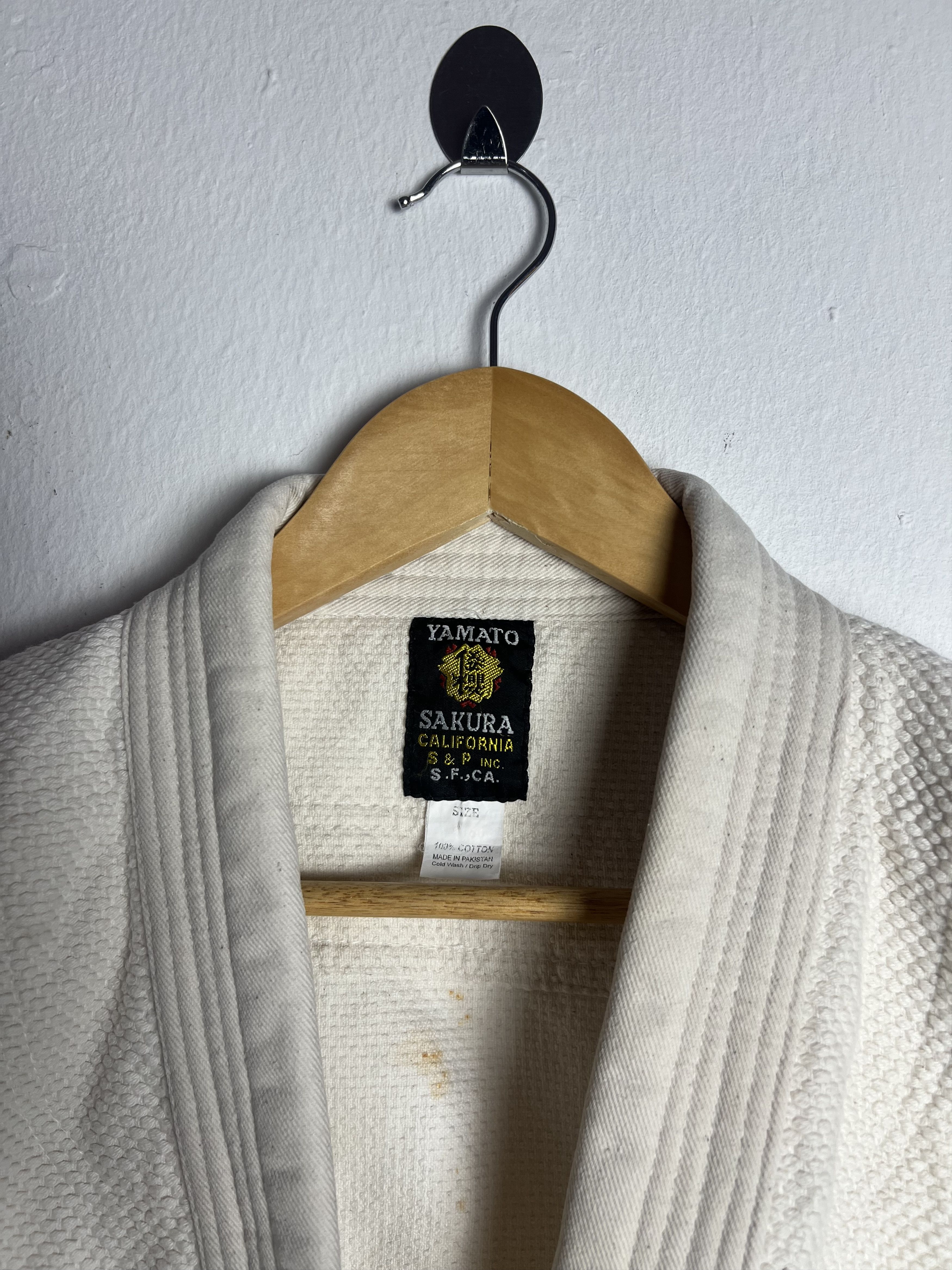 Vintage Vintage Dyed Sakura White Sashiko Kimono Size US M / EU 48-50 / 2 - 7 Thumbnail