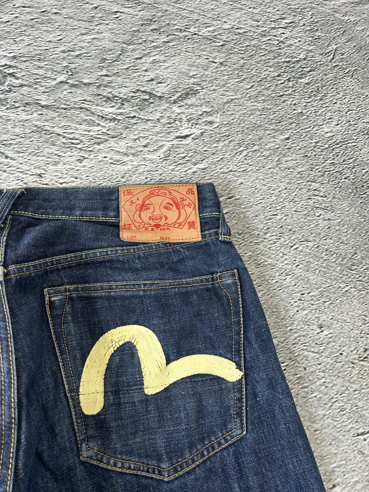 Evisu Evisu jeans vintage handpainted seagull logo selvedge denim Size US 32 / EU 48 - 2 Thumbnail
