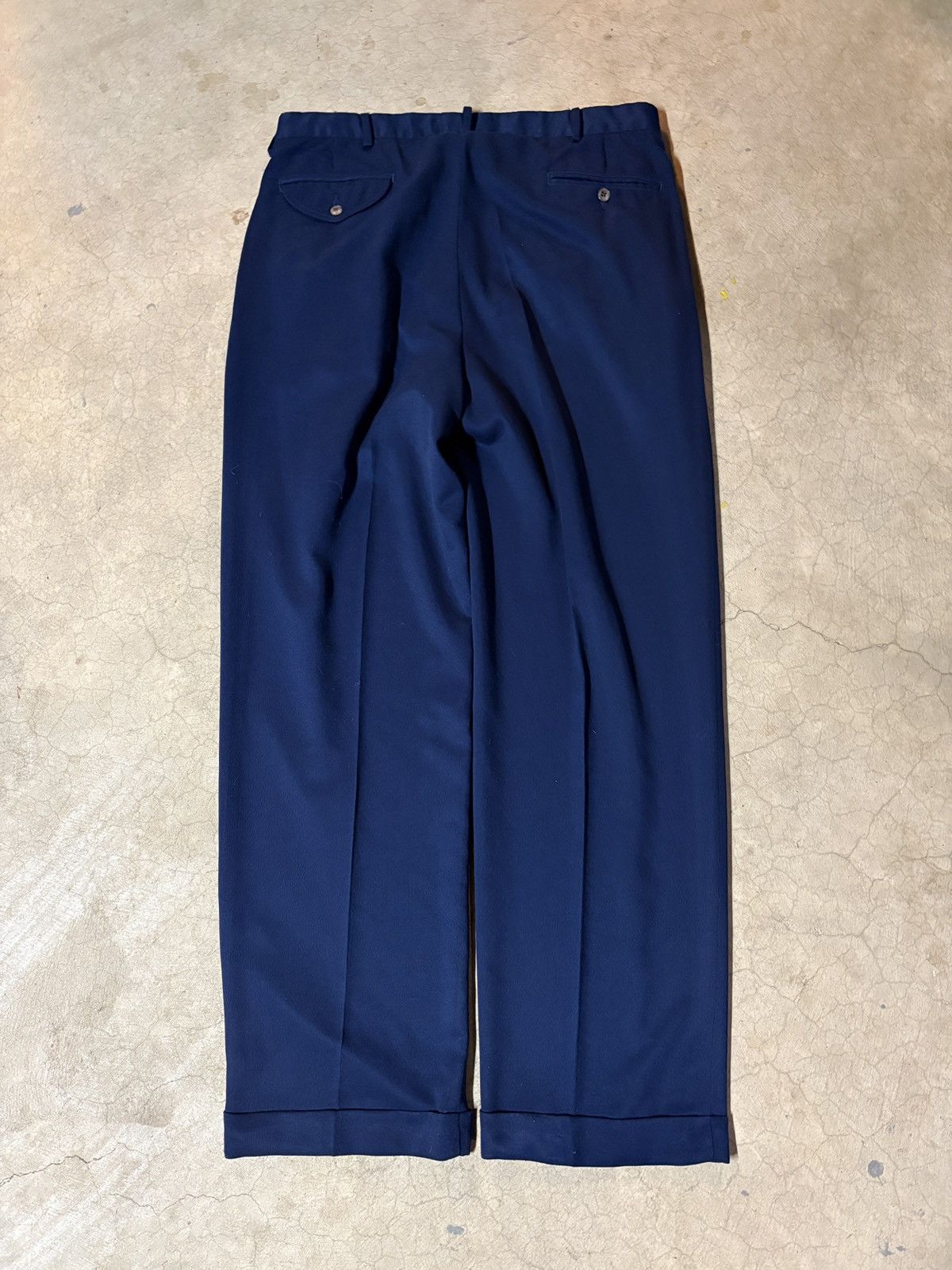 Polo Ralph Lauren VTG 90s Polo Ralph Lauren Pleated Polyester Slacks Pants Size US 36 / EU 52 - 3 Thumbnail