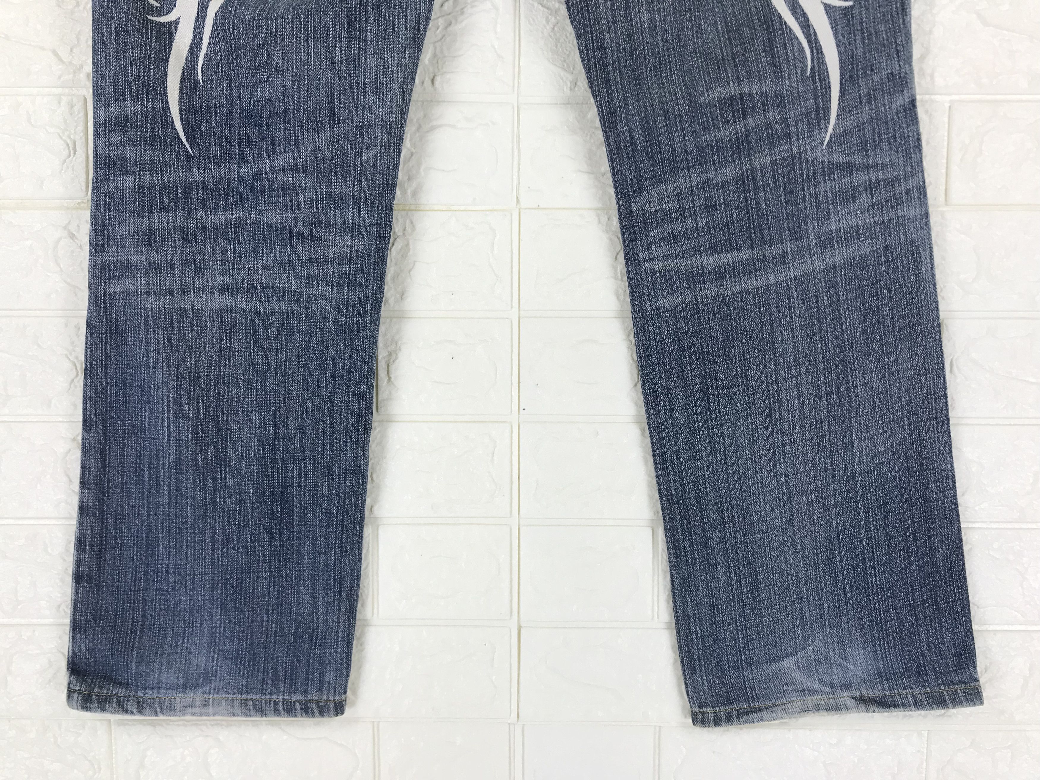 Japanese Brand Vintage Namitatsu Embroidered Sukajan Jeans Size US 31 - 4 Thumbnail