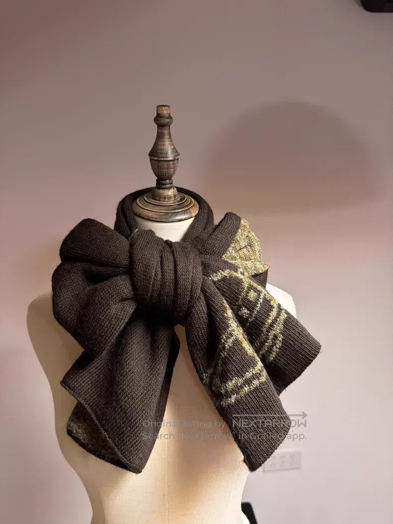 Vivienne Westwood Vivienne Westwood Double-faced Knit Wool Scarf Size ONE SIZE - 5 Thumbnail