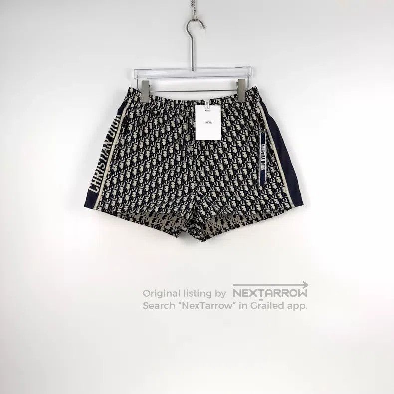 Dior Dior Dark blue old flower full print shorts Size 27" / US 4 / IT 40 - 3 Thumbnail