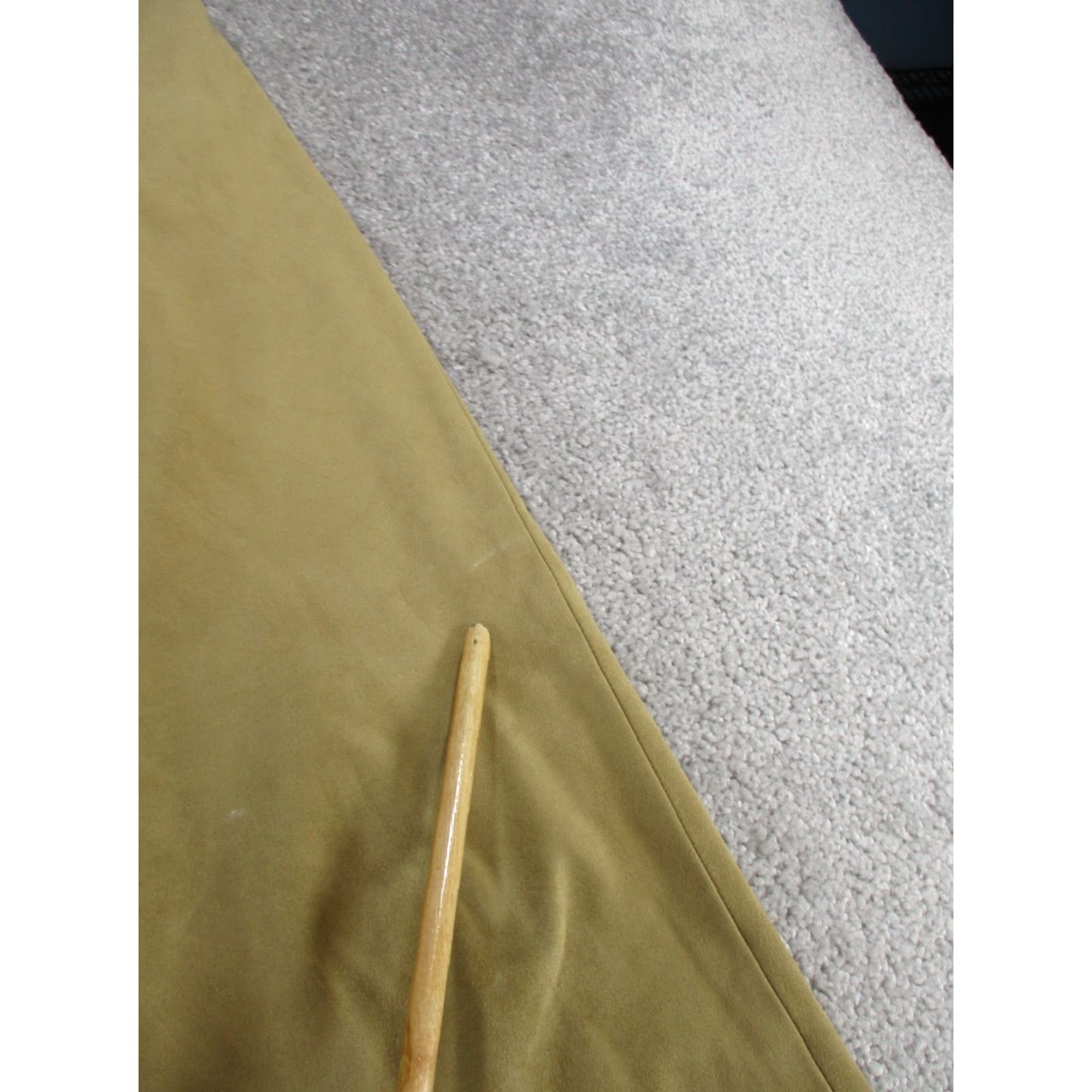 Zara Zara Pants Womens Small Khaki Tan Faux Suede Pleated Front Tapered Leg Size 28" / US 6 / IT 42 - 4 Thumbnail