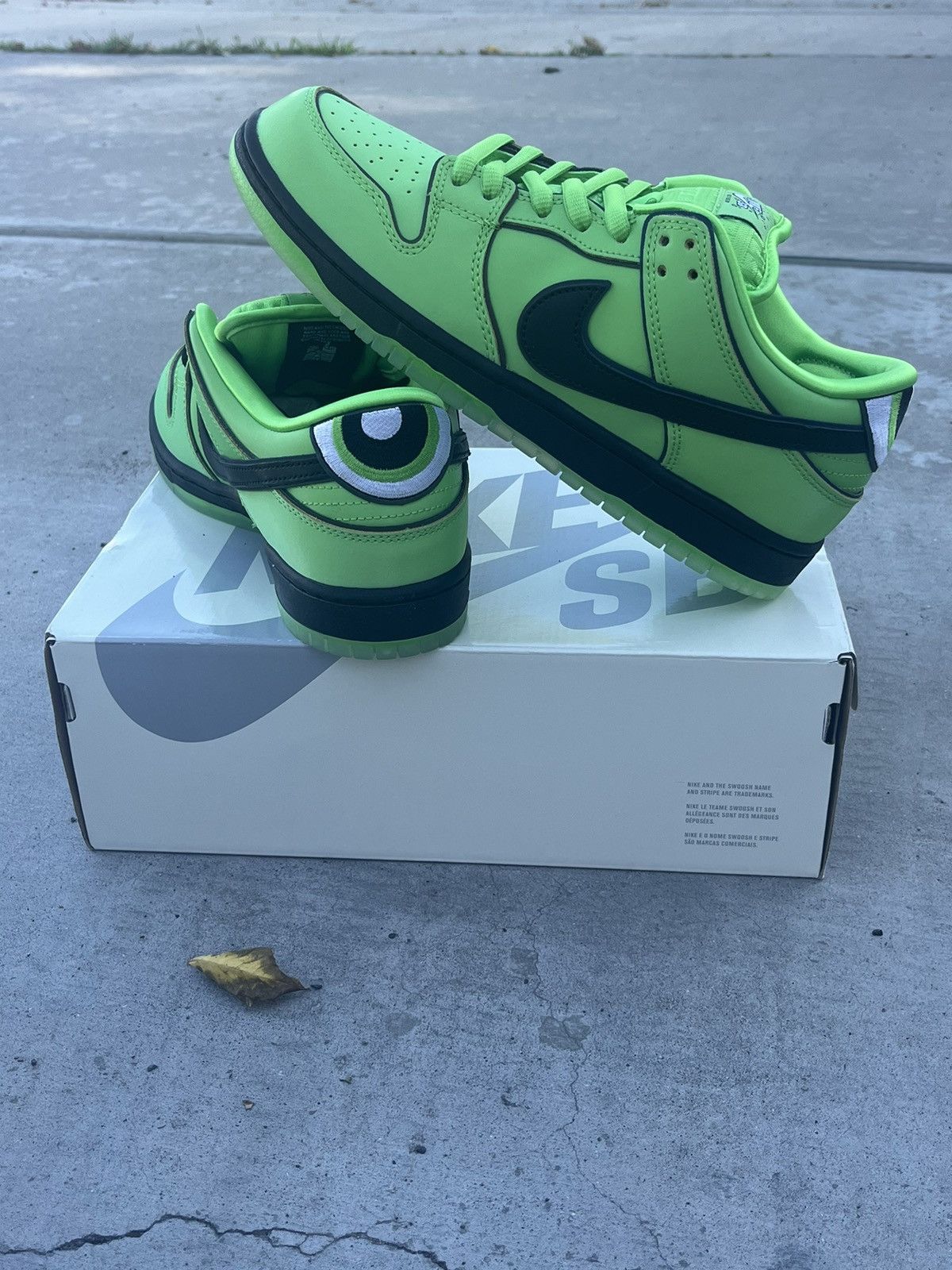 image of Nike Sb Dunk Low The Powerpuff Girls Buttercup Shoes, Men's (Size 9)