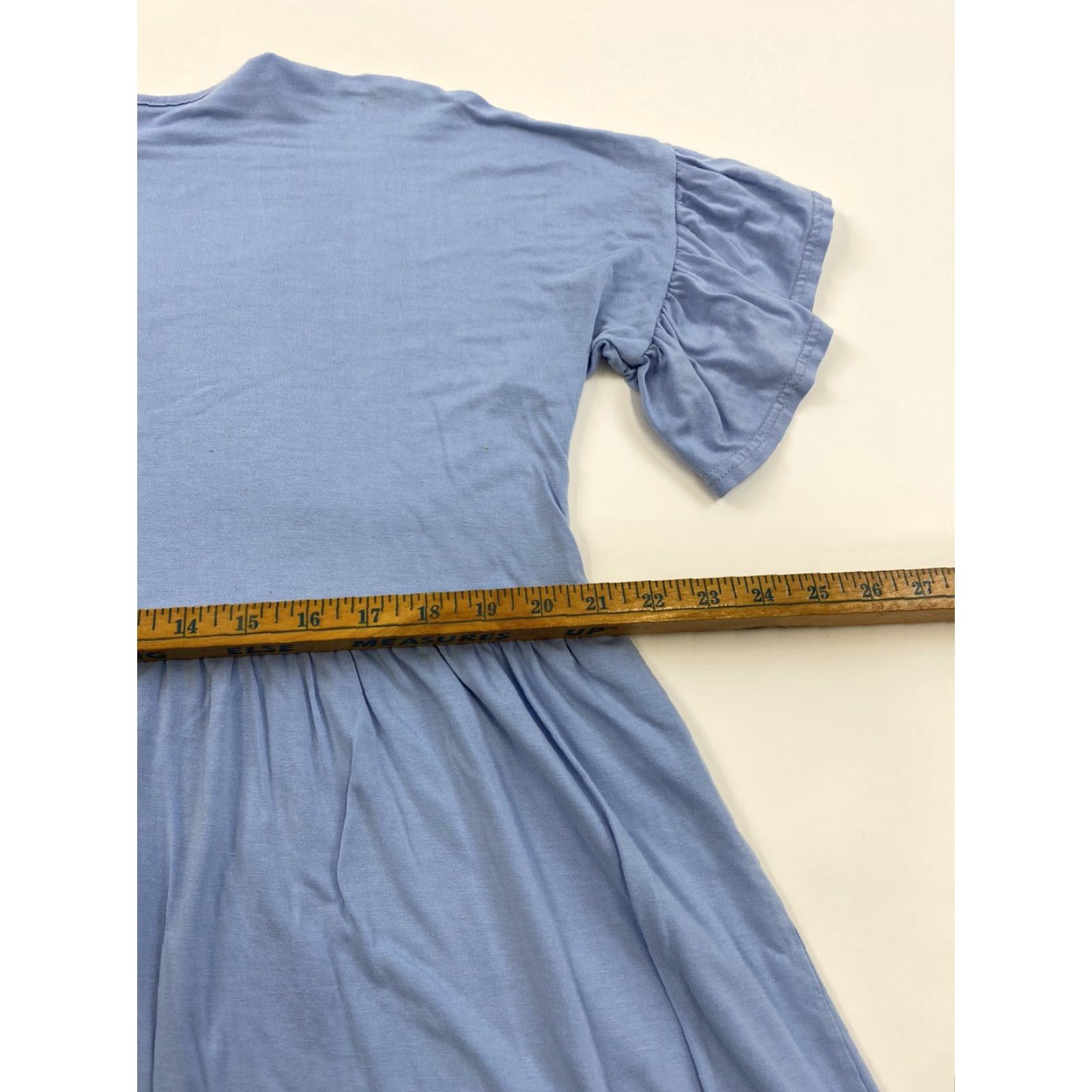 Missguided Missguided Dress Womens 2 Blue Frill Sleeve Maternity Smock Dress Size XS / US 0-2 / IT 36-38 - 5 Thumbnail