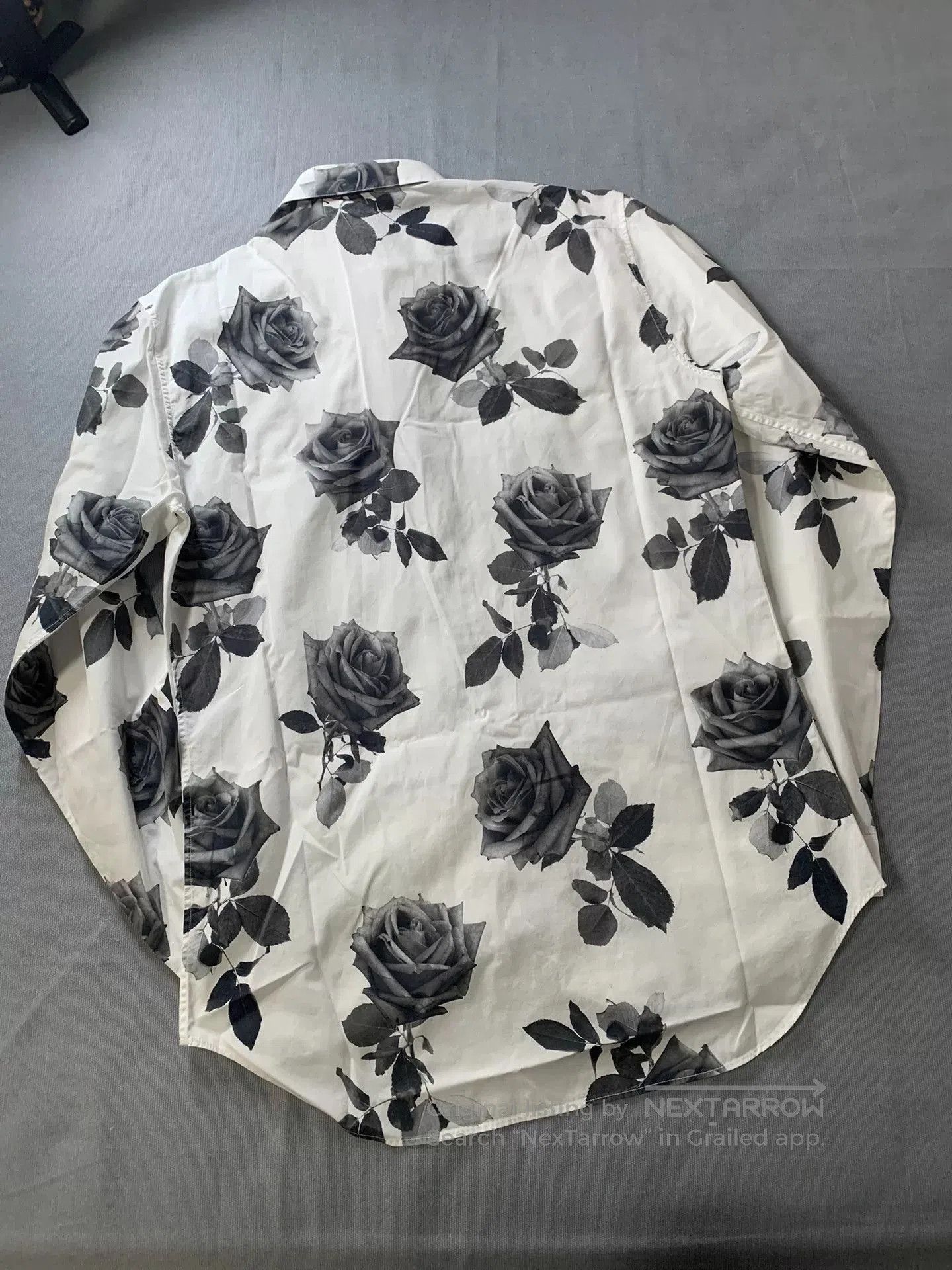 Dior Dior Black White Rose Floral Print Shirt. Size US XXS / EU 40 - 2 Thumbnail
