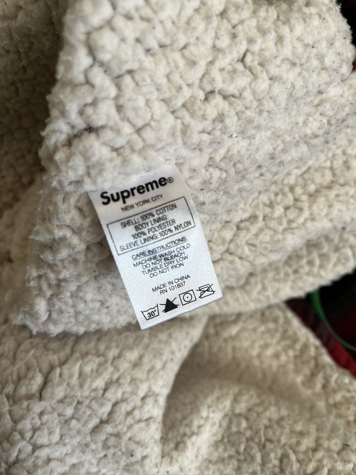 Supreme Supreme sherpa Buffalo plaid flannel Size US L / EU 52-54 / 3 - 5 Thumbnail