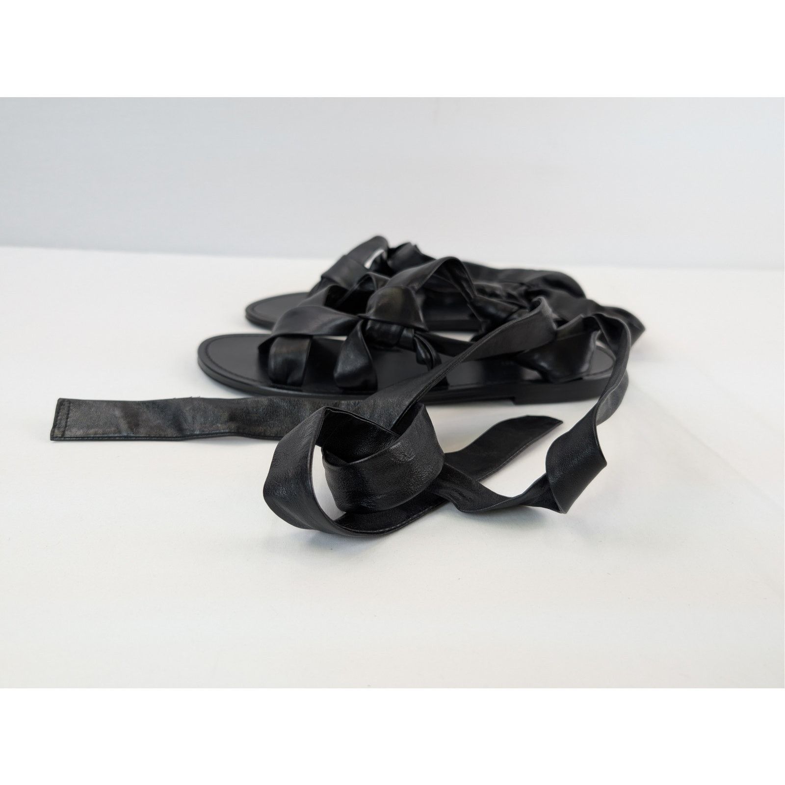 Saint Laurent Paris o1rshd1 Nolan Sandal in Nero Size US 12 / EU 45 - 9 Thumbnail