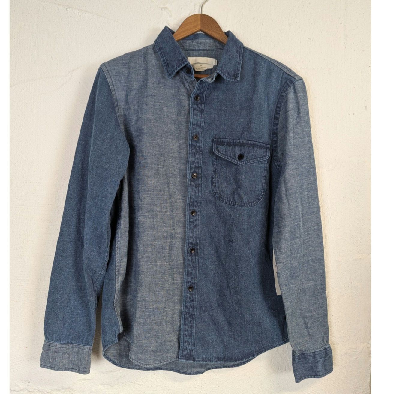 Outerknown Chambray Button Up Blue Denim Utility Western