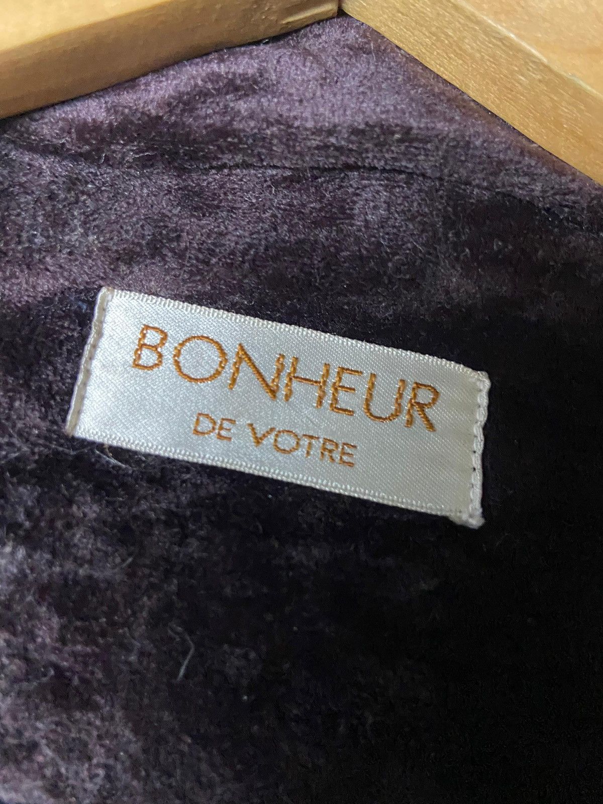 Japanese Brand Bonheur De Votre Velvet Patterned Fabric Jacket (166) Size US M / EU 48-50 / 2 - 9 Thumbnail