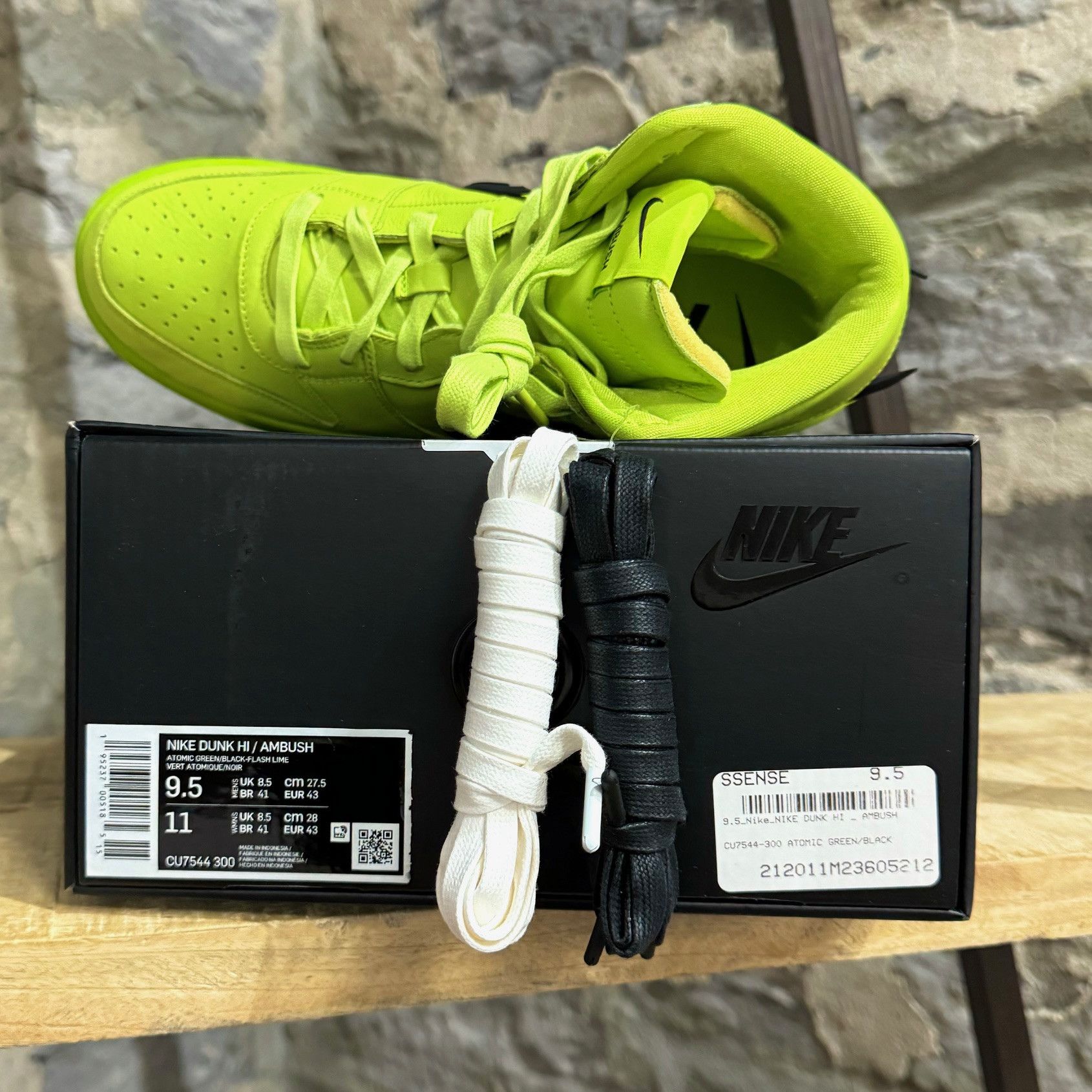 Ambush Design × Nike Nike x Ambush Dunk Hi Atomic Green Sneakers Size US 9.5 / EU 42-43 - 11 Thumbnail