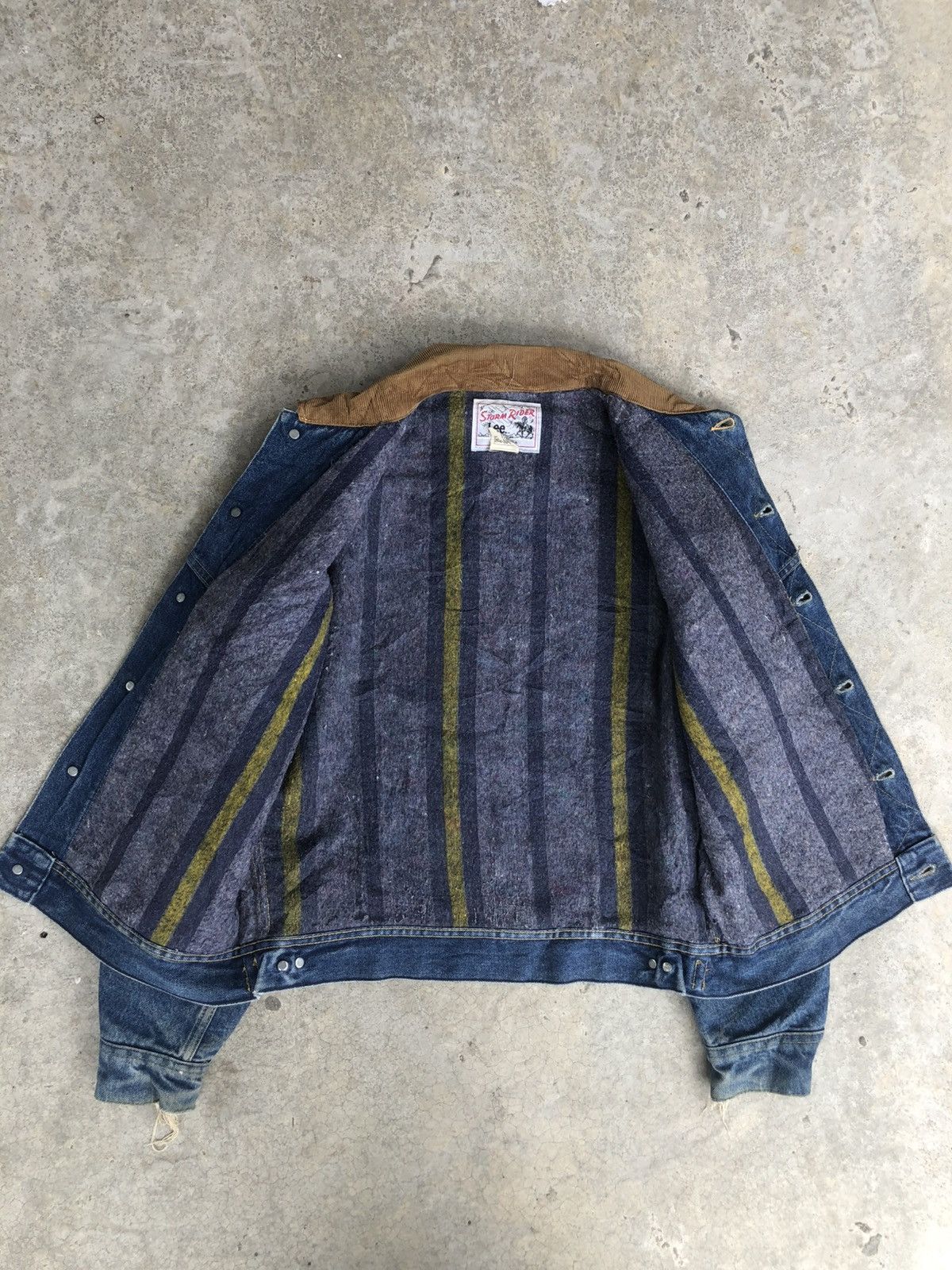 Lee Vintage 70’s Lee Storm Rider Blanked Lined Denim Jacket Size US L / EU 52-54 / 3 - 8 Thumbnail