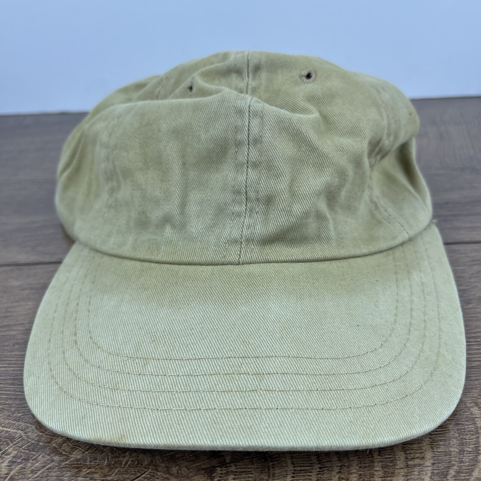 Other Plain Tan Brown Hat Adjustable Adult Size Hat Tan Cap Size ONE SIZE - 2 Thumbnail