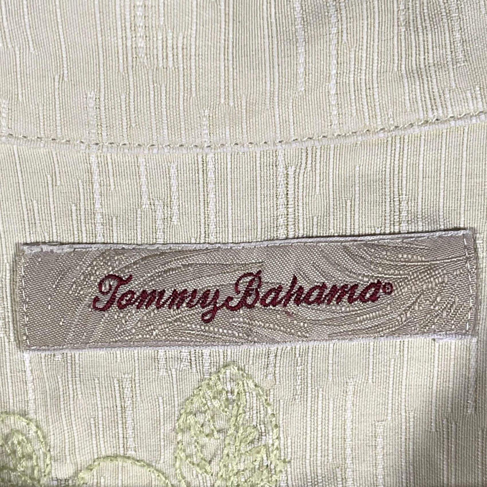 Tommy Bahama Tommy Bahama Shirt Mens XL White 100% Silk Floral Hawaiian Camp Button Up Shirt Size US XL / EU 56 / 4 - 4 Thumbnail