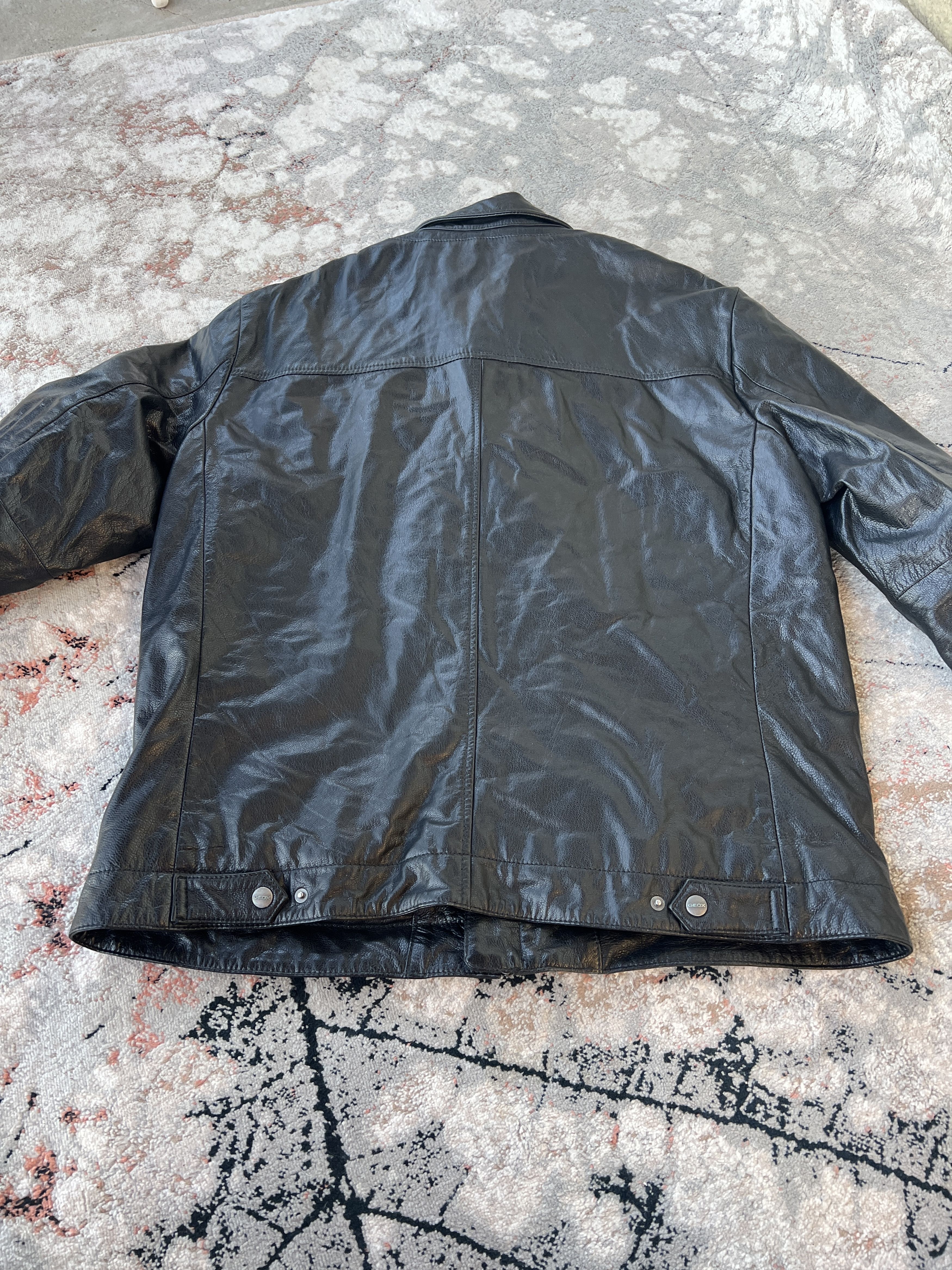 Geox Vintage Geox Respira Leather Jacket Size US XL / EU 56 / 4 - 2 Thumbnail