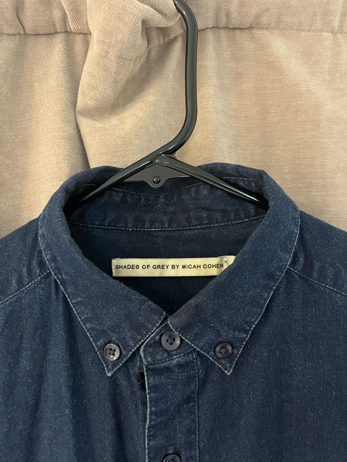 Shades Of Grey Demin style Men’s Indigo Oxford Shirt Medium Size US M / EU 48-50 / 2 - 3 Thumbnail